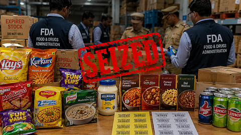 Food safety officials raided 10 firms between August 24 and 29, finding expired stocks allegedly repackaged with altered manufacturing, expiry and nutrition details | Representational image