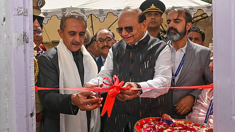 MoS External Affairs Kirti Vardhan Singh and LG VK Saxena inaugurate Post Office Passport Sewa Kendra in Kargil 