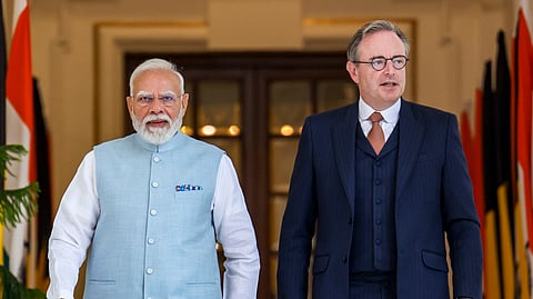 The meeting came during De Wever’s first visit to India since assuming office in February 2025 and the first visit by a Belgian Prime Minister to the country in two decades
