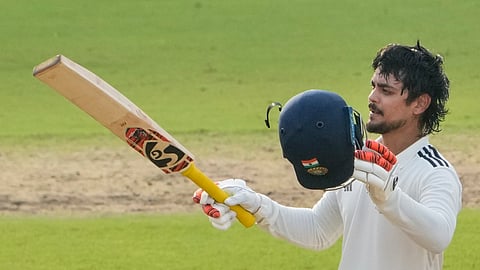 Kishan was unbeaten on 111 off 135 balls at stumps, having struck 14 fours and a six