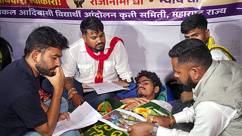 Several students from different parts of Maharashtra have been participating in the agitation, with some going on an indefinite hunger strike to press their demands