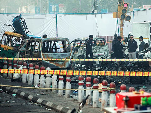 The NIA chargesheet details the alleged bomb trigger, repeated visits to the Red Fort area and the financing network linked to the group accused in the attack | X/ANI