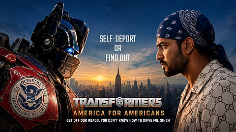 A controversial US DHS self-deportation ad featuring the name ‘Mr Singh’ has triggered accusations of discrimination | X/@DHSgov