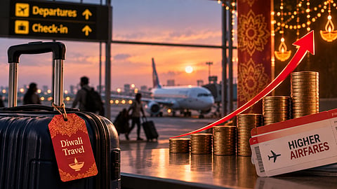 Festive travel is getting more expensive as strong demand, limited flight capacity and rising operating costs push airfares higher on several domestic routes