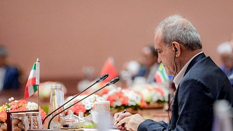 His remarks came weeks after the United States imposed fresh economic sanctions on Iran amid continuing military hostilities