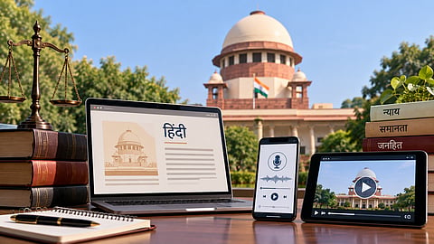 Initially available in Hindi, the service will be expanded to other Indian languages in phases to help more citizens understand significant Supreme Court judgments | Representational image