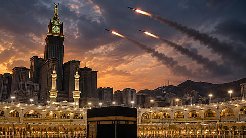 Saudi Civil Defence lifted an unprecedented alert in Mecca after fresh Houthi attacks raised security concerns across the kingdom | Representational image/AI generated