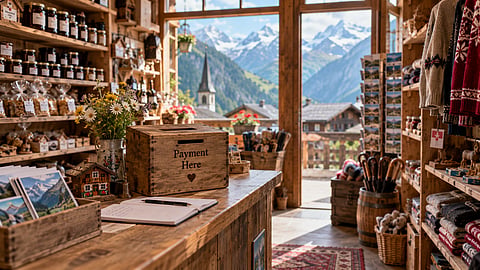 Customers choose their items, check the prices and leave their payment at the counter | Representational image