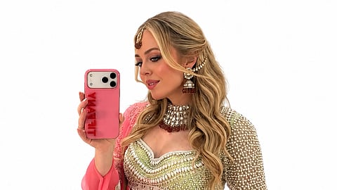 Tiffany attended the festivities with husband Michael Boulos, with her traditional Indian look drawing attention on social media

