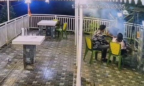 A newlywed bride reportedly suffered severe burns during a barbecue session at a Darjeeling homestay, with CCTV footage of the incident going viral