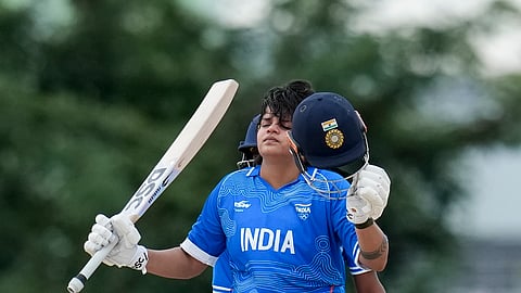 India crushed Bangladesh by 114 runs to set up a gold-medal showdown with Sri Lanka, while Shafali also became India’s leading six-hitter in women’s T20Is
