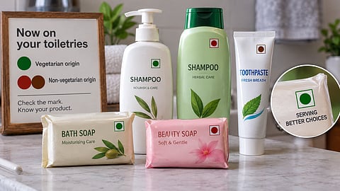 Soaps, shampoos and toothpaste will now carry colour-coded symbols to help consumers identify their vegetarian or non-vegetarian origin | Representational image