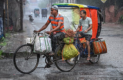 A deep depression over the Bay of Bengal brought intense rain to Odisha, with 230 mm recorded in Semiliguda and red alerts issued | Representational image/PTI