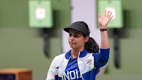 Double Olympic-medallist Manu Bhaker ended fifth in the individual competition as India finished without a medal in the women's 10m air pistol event