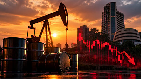 Indian markets fell over 600 points in early trade as crude prices crossed $102 following remarks by Iran’s president at the UNGA | Representational image