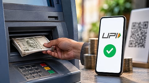 PIB has clarified that neither the RBI nor the finance ministry issued instructions to banks to stock ATMs ahead of the October 15 UPI fee rollout | Representational image