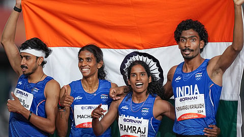 India’s mixed 4x400m relay quartet had defended its silver medal after Vithya Ramraj produced a superb final-leg effort
