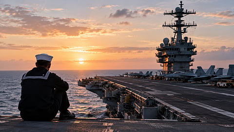 The US Navy has confirmed eight suicide attempts across the USS Abraham Lincoln carrier strike group during its 286-day deployment | Representational image/AI generated