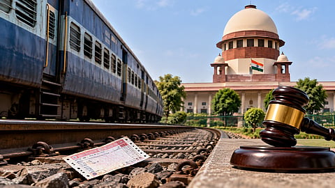 The Supreme Court ruled that the absence of a recovered train ticket cannot by itself defeat a compensation claim after a passenger’s death