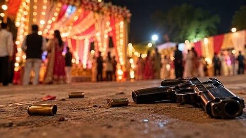 Delhi Police constable Amarjeet died after a bullet struck his leg during alleged celebratory firing at a boy’s birth celebration in Hansi | Representational image
