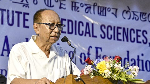 Manipur CM Y Khemchand Singh says peace and development must go hand-in-hand in the state | X