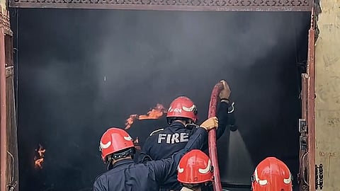 Three rescued after suspected short circuit sparks fire at Delhi godown | PTI
