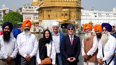 The US envoy had led a 28-member delegation during his second visit to the Golden Temple