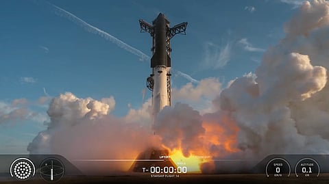 The nearly 10-hour mission had targeted six orbits and the deployment of 26 next-generation Starlink V3 satellites

