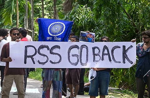 Students and ABGP members had accused each other of assault during Sunday’s confrontation
