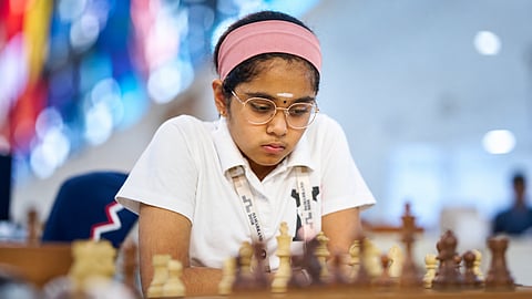 Bodhana Sivanandan made chess history at the Chess Olympiad by securing her third WGM norm at just 11 years old | X/@OnTheQueenside