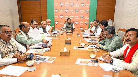 BJP National President Nitin Nabin holds a meeting with the party's national general secretaries at the BJP headquarters, in New Delhi | File image/PTI