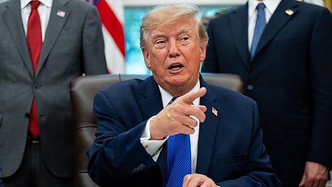 Trump had reiterated his preferred terminology while unveiling an AI-powered portal for US government services

