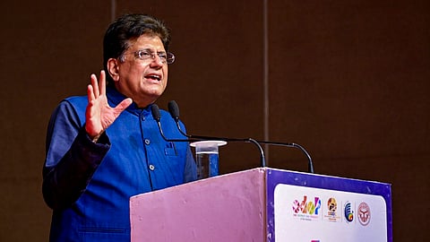 Union Minister for Commerce and Industry Piyush Goyal addresses the fourth edition of the UP International Trade Show, in Greater Noida | File image/PTI