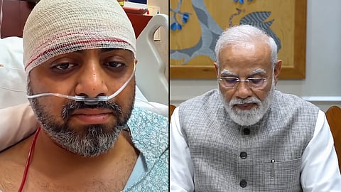 Smit Machchhar told PM Modi he recited the Hanuman Chalisa during the crisis and described the video call as a special moment