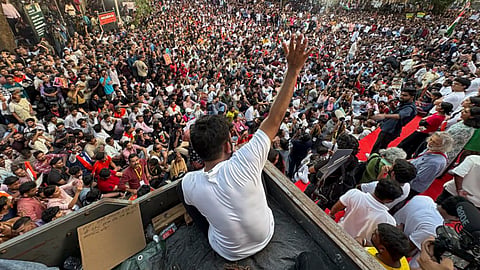 The CJP leader had promised a peaceful protest and said demonstrators would follow the path of Mahatma Gandhi