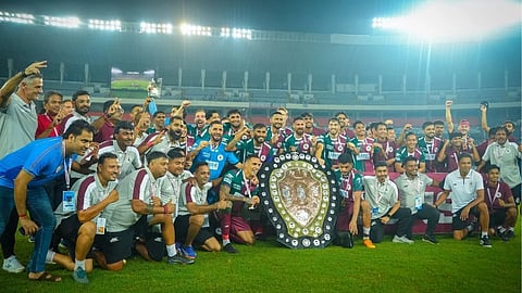 Mohun Bagan completed the CFL-IFA Shield double for the first time since 1976, avenging their Durand Cup final defeat