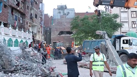 Seemapuri collapse claims five lives as suspected construction activity comes under investigation | X