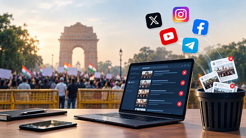 Delhi Police takes down 300 posts allegedly spreading rumours amid demonstrations in the capital | Representational Image