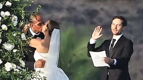 Jennifer Meyer marries Geoff Ogunlesi as ex-husband Tobey Maguire officiates the ceremony | Instagram