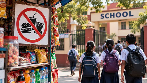 The proposed framework seeks to restrict the sale of foods high in fat, salt and sugar within a 50-metre radius of schools | Representational image