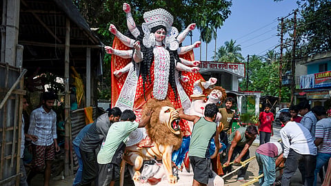Maa Durga's nine-day battle with Mahishasura lies at the heart of Navratri's significance | File Image