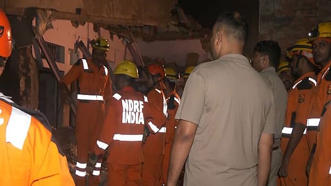 Police probe suspected firecracker manufacturing at residential premises as NDRF and ATS join investigation and rescue operations

