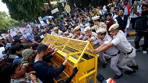 Congress defended its right to seek political change through democratic means as ruling party countered with 'Game over, bro' jibe