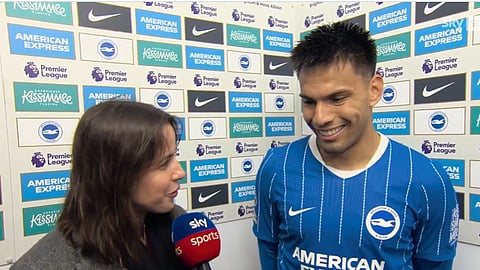 Diego Gomez's spectacular strike from near halfway inspires Brighton to a 5-0 win over Palace | X