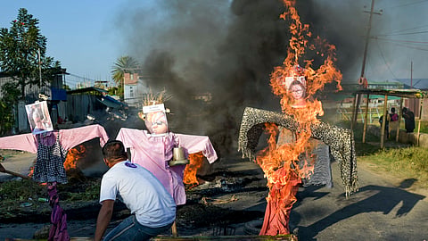 Three injured as protests intensify, 48-hour shutdown disrupts normal life across five Imphal Valley districts