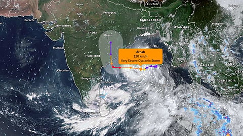 Cyclone Arnab could bring extremely heavy rain and strong winds to parts of Andhra Pradesh | X