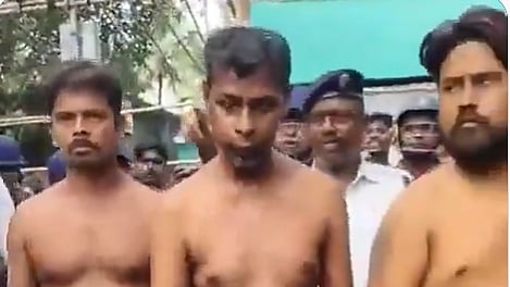 Three arrested after Kolkata family allegedly assaults teen, father and friend and forces them to walk naked | X