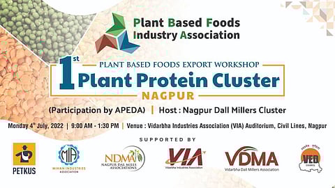 'Plant-Based Foods Export Workshop - Development of India’s First Plant Protein Cluster' at VIA Auditorium Nagpur on 4 July 2022