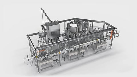 The Barifill Canto can process glass and PET bottles as well as cans on a single filler.