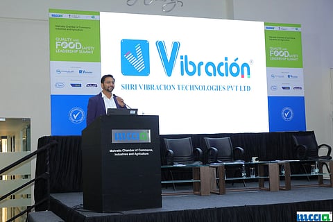 Mr. Chetan Dakhore, Founder, Shri Vibracion Technologies Pvt Ltd at Quality & Food Safety Leadership Summit at MCCIA Pune